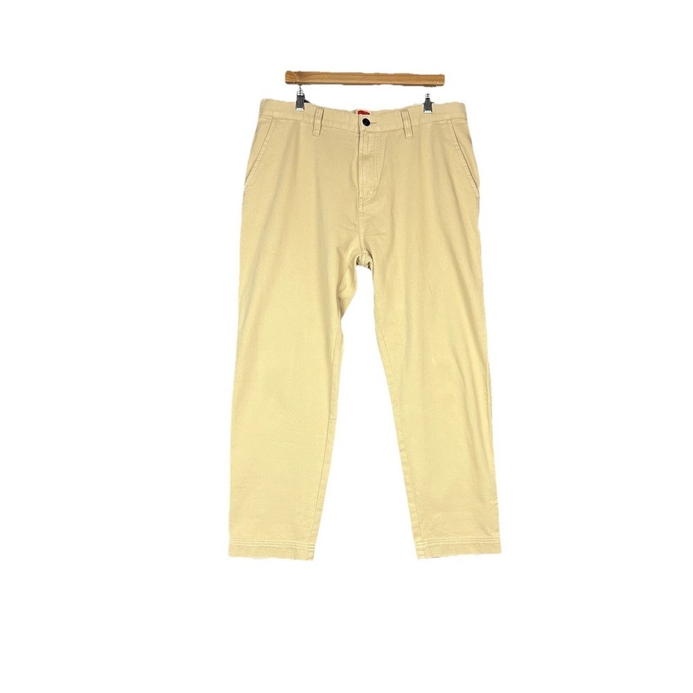 Hugo Boss Men's Zeebo Tapered Fit Regular Rise Cotton Twill Pants  34x32